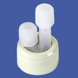 33 mm Impinger Closure, (2) 1/4" OD Tube Ports, PFA Insert, Ultem® Clamp 600-033-37