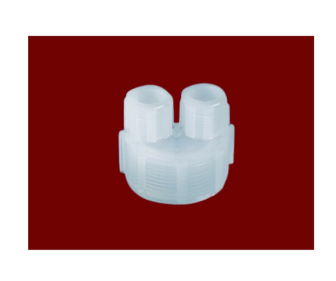 58 mm Transfer Closure, (2) 1/2" OD Tube Ports, 1-1/2" FNPT Threads 600-058-42