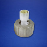 58 mm Transfer Closure, Pressure Relief Valve, Ultem® Clamp, 1-1/2" FNPT Threads 600-058-87